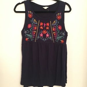 Adiva Sleeveless Floral Top Size M